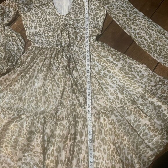 Walter Barker size 2 sheer cheetah print dress - Picture 10 of 11